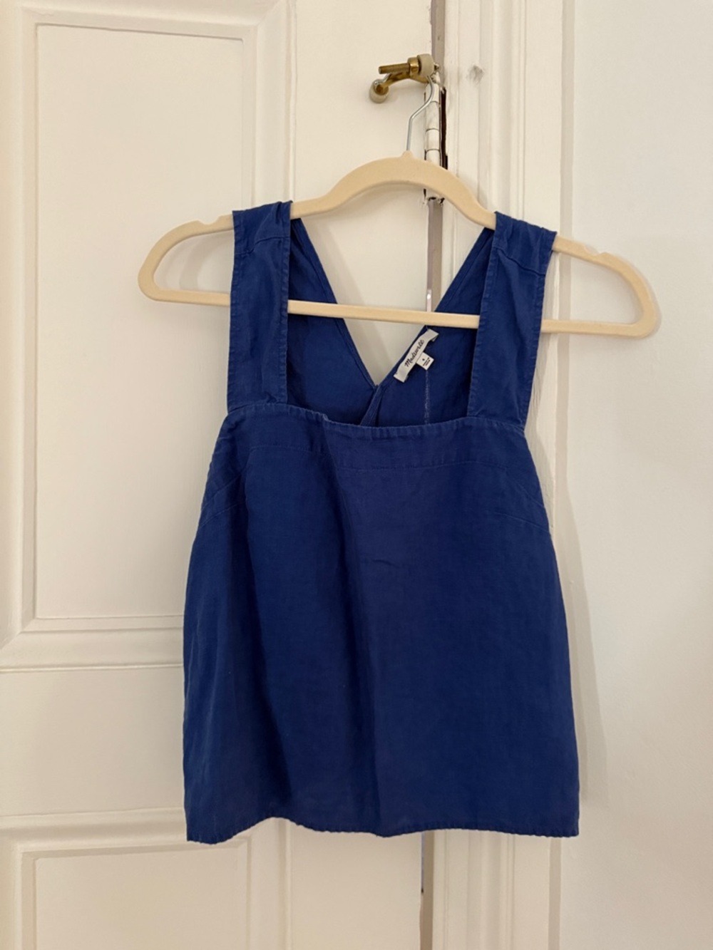 Madewell Linen Cross-back Tank Top